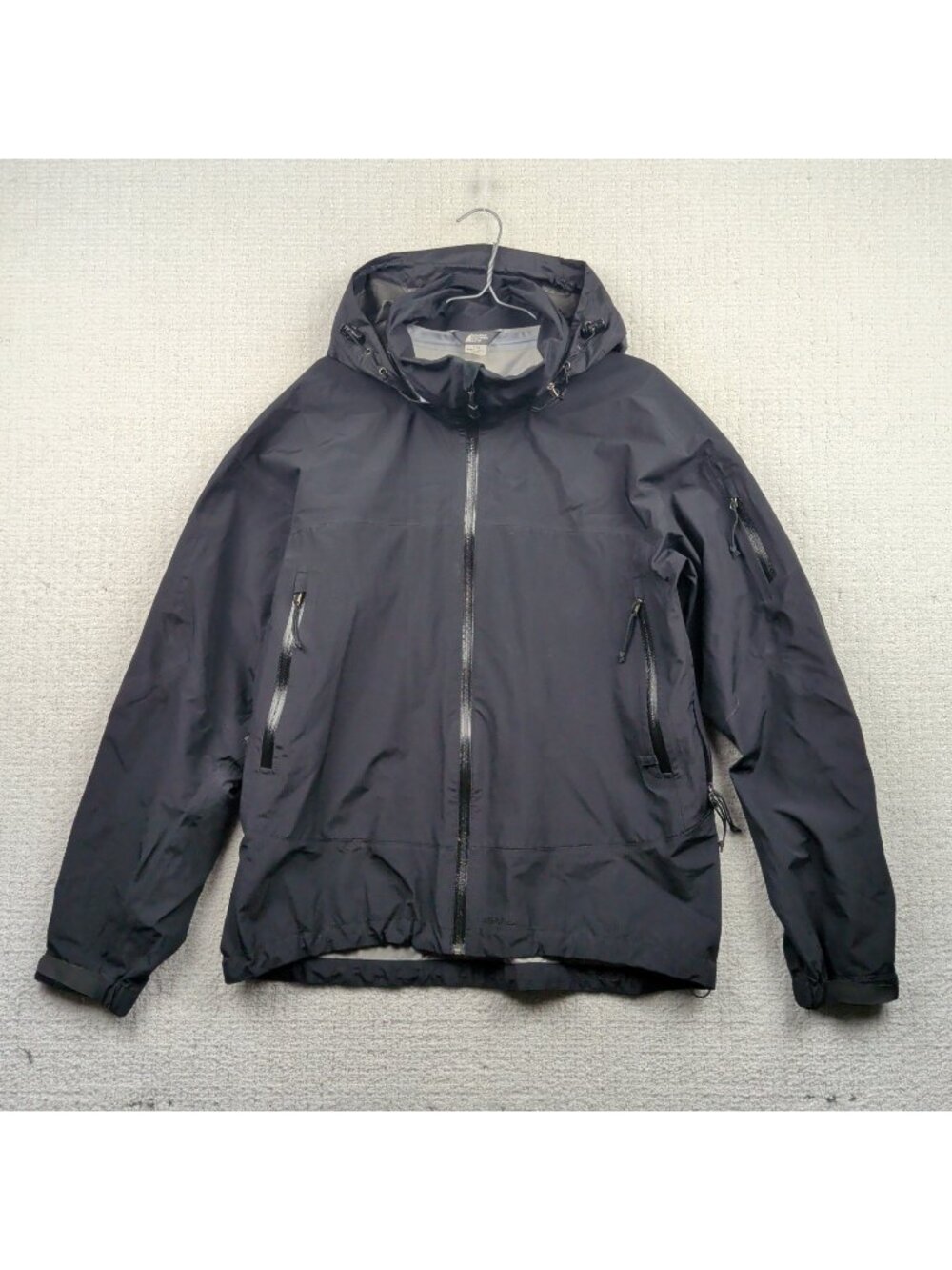 VTG Mountain Equipment Co-op MEC Gore-Tex GTX Black Shell Jacket Gorpcore Men L